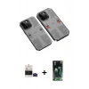 MARSİLYAN™- iPhone 14 Pro Max Kılıf Ufuk Doku Prime - Siyah 360 Mat Full Body Arka Koruyucu + Bilvis Titan Kamera Lens - SH
