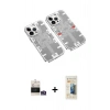 MARSİLYAN™- iPhone 14 Pro Max Kılıf Ufuk Doku Prime - Siyah 6D Mat Seramik Hayalet Nano Ekran Koruyucu + Bilvis Titan Kamera Lens - GS