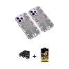 MARSİLYAN™- iPhone 14 Pro Max Kılıf Ufuk Doku Prime - Siyah Buffer Cam Ekran Koruyucu + Raze Metal Kamera Lens - GS