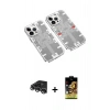 MARSİLYAN™- iPhone 14 Pro Max Kılıf Ufuk Doku Prime - Siyah Buffer Cam Ekran Koruyucu + Raze Metal Kamera Lens - GS