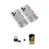 MARSİLYAN™- iPhone 14 Pro Max Kılıf Ufuk Doku Prime - Siyah Buffer Cam Ekran Koruyucu + Siyah Bilvis Titan Kamera Lens