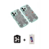 MARSİLYAN™- iPhone 14 Pro Max Kılıf Ufuk Doku Prime - Siyah Joko 5D Cam + PVD Metal Kamera Lens - TU