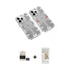MARSİLYAN™- iPhone 14 Pro Max Kılıf Ufuk Doku Prime - Siyah Mat Seramik Nano Ekran Koruyucu + Bilvis Titan Kamera Lens - GS