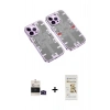 MARSİLYAN™- iPhone 14 Pro Max Kılıf Ufuk Doku Prime - Siyah Mat Seramik Nano Ekran Koruyucu + Bilvis Titan Kamera Lens - SH