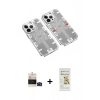 MARSİLYAN™- iPhone 14 Pro Max Kılıf Ufuk Doku Prime - Siyah Mat Seramik Nano Ekran Koruyucu + Bilvis Titan Kamera Lens - SH