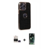 MARSİLYAN™- iPhone 14 Pro Max Kılıf Ufuk Form Prime - Şeffaf 360 Full Body Arka Koruyucu + Bilvis Titan Kamera Lens - SH