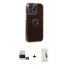 MARSİLYAN™- iPhone 14 Pro Max Kılıf Ufuk Form Prime - Şeffaf Pasifik Cam Ekran Koruyucu + Bilvis Titan Kamera Lens - GD