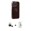 MARSİLYAN™- iPhone 14 Pro Max Kılıf Ufuk Form Prime - Şeffaf Pasifik Cam Ekran Koruyucu + Bilvis Titan Kamera Lens - DNMR