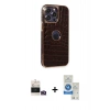 MARSİLYAN™- iPhone 14 Pro Max Kılıf Ufuk Form Prime - Şeffaf Royal Nano Ekran Koruyucu + Bilvis Titan Kamera Lens - GD
