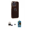 MARSİLYAN™- iPhone 14 Pro Max Kılıf Ufuk Form Prime - Siyah 18D Cam Ekran Koruyucu + Bilvis Titan Kamera Lens - SH