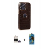 MARSİLYAN™- iPhone 14 Pro Max Kılıf Ufuk Form Prime - Siyah 18D Cam Ekran Koruyucu + Bilvis Titan Kamera Lens - GS