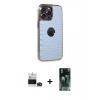 MARSİLYAN™- iPhone 14 Pro Max Kılıf Ufuk Form Prime - Siyah 360 Mat Full Body Arka Koruyucu + Bilvis Titan Kamera Lens - DNMR