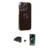 MARSİLYAN™- iPhone 14 Pro Max Kılıf Ufuk Form Prime - Siyah 360 Mat Full Body Arka Koruyucu + Raze Metal Kamera Lens - GD