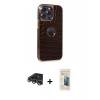 MARSİLYAN™- iPhone 14 Pro Max Kılıf Ufuk Form Prime - Siyah 6D Mat Seramik Hayalet Nano Ekran Koruyucu + Raze Metal Kamera Lens - GS