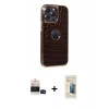 MARSİLYAN™- iPhone 14 Pro Max Kılıf Ufuk Form Prime - Siyah 6D Mat Seramik Hayalet Nano Ekran Koruyucu + Bilvis Titan Kamera Lens - SH