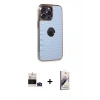 MARSİLYAN™- iPhone 14 Pro Max Kılıf Ufuk Form Prime - Siyah Bilvis 3D Mat Cam Ekran Koruyucu + Bilvis Titan Kamera Lens - DNMR