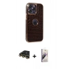 MARSİLYAN™- iPhone 14 Pro Max Kılıf Ufuk Form Prime - Siyah Bilvis 3D Mat Cam Ekran Koruyucu + Raze Metal Kamera Lens - GD