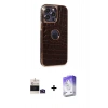 MARSİLYAN™- iPhone 14 Pro Max Kılıf Ufuk Form Prime - Siyah Bilvis 5in1 3D Magic Cam Ekran Koruyucu + Bilvis Titan Kamera Lens - DNMR