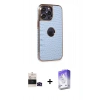 MARSİLYAN™- iPhone 14 Pro Max Kılıf Ufuk Form Prime - Siyah Bilvis 5in1 3D Magic Cam Ekran Koruyucu + Bilvis Titan Kamera Lens - SH
