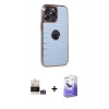 MARSİLYAN™- iPhone 14 Pro Max Kılıf Ufuk Form Prime - Siyah Bilvis 5in1 5D Magic Hayalet Cam Ekran Koruyucu + Bilvis Titan Kamera Lens - GS