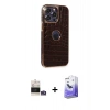MARSİLYAN™- iPhone 14 Pro Max Kılıf Ufuk Form Prime - Siyah Bilvis 5in1 5D Magic Hayalet Cam Ekran Koruyucu + Bilvis Titan Kamera Lens - GS