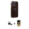 MARSİLYAN™- iPhone 14 Pro Max Kılıf Ufuk Form Prime - Siyah Buffer Cam Ekran Koruyucu + Bilvis Titan Kamera Lens - SH
