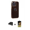 MARSİLYAN™- iPhone 14 Pro Max Kılıf Ufuk Form Prime - Siyah Buffer Cam Ekran Koruyucu + Raze Metal Kamera Lens - GS