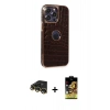 MARSİLYAN™- iPhone 14 Pro Max Kılıf Ufuk Form Prime - Siyah Buffer Cam Ekran Koruyucu + Raze Metal Kamera Lens - GD