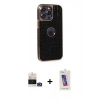 MARSİLYAN™- iPhone 14 Pro Max Kılıf Ufuk Form Prime - Siyah Joko 5D Cam + Bilvis Titan Kamera Lens - GD