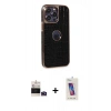 MARSİLYAN™- iPhone 14 Pro Max Kılıf Ufuk Form Prime - Siyah Joko 5D Cam + Bilvis Titan Kamera Lens - DNMR