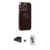 MARSİLYAN™- iPhone 14 Pro Max Kılıf Ufuk Form Prime - Siyah Joko 5D Cam + Raze Metal Kamera Lens - GD