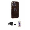 MARSİLYAN™- iPhone 14 Pro Max Kılıf Ufuk Form Prime - Siyah Joko 5D Cam + Raze Metal Kamera Lens - GS