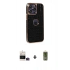 MARSİLYAN™- iPhone 14 Pro Max Kılıf Ufuk Form Prime - Siyah Joko Magic 5D Hayalet Cam + Bilvis Titan Kamera Lens - GD