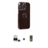 MARSİLYAN™- iPhone 14 Pro Max Kılıf Ufuk Form Prime - Siyah Joko Magic 5D Hayalet Cam + Gümüş Bilvis Titan Kamera Lens