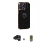 MARSİLYAN™- iPhone 14 Pro Max Kılıf Ufuk Form Prime - Siyah Joko Magic 5D Hayalet Cam + Raze Metal Kamera Lens - GS
