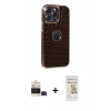 MARSİLYAN™- iPhone 14 Pro Max Kılıf Ufuk Form Prime - Siyah Mat Seramik Nano Ekran Koruyucu + Bilvis Titan Kamera Lens - SH