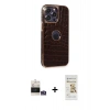 MARSİLYAN™- iPhone 14 Pro Max Kılıf Ufuk Form Prime - Siyah Mat Seramik Nano Ekran Koruyucu + Bilvis Titan Kamera Lens - GS