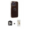 MARSİLYAN™- iPhone 14 Pro Max Kılıf Ufuk Form Prime - Siyah Mat Seramik Nano Ekran Koruyucu + PVD Metal Kamera Lens - TU