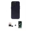 MARSİLYAN™- iPhone 14 Pro Max Kılıf Ufuk Minimal Özel Seri - Şeffaf 360 Full Body Arka Koruyucu + Bilvis Titan Kamera Lens - SH