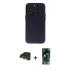MARSİLYAN™- iPhone 14 Pro Max Kılıf Ufuk Minimal Özel Seri - Şeffaf 360 Full Body Arka Koruyucu + Raze Metal Kamera Lens - GD