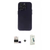MARSİLYAN™- iPhone 14 Pro Max Kılıf Ufuk Minimal Özel Seri - Şeffaf Pasifik Cam Ekran Koruyucu + Bilvis Titan Kamera Lens - SH