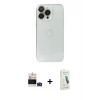 MARSİLYAN™- iPhone 14 Pro Max Kılıf Ufuk Minimal Özel Seri - Şeffaf Pasifik Cam Ekran Koruyucu + Bilvis Titan Kamera Lens - DNMR