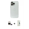 MARSİLYAN™- iPhone 14 Pro Max Kılıf Ufuk Minimal Özel Seri - Şeffaf Pasifik Cam Ekran Koruyucu + Bilvis Titan Kamera Lens - GD
