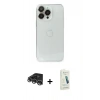 MARSİLYAN™- iPhone 14 Pro Max Kılıf Ufuk Minimal Özel Seri - Şeffaf Pasifik Cam Ekran Koruyucu + Raze Metal Kamera Lens - GS