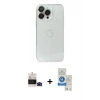 MARSİLYAN™- iPhone 14 Pro Max Kılıf Ufuk Minimal Özel Seri - Şeffaf Royal Nano Ekran Koruyucu + Bilvis Titan Kamera Lens - SH