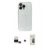MARSİLYAN™- iPhone 14 Pro Max Kılıf Ufuk Minimal Özel Seri - Siyah 6D Mat Seramik Hayalet Nano Ekran Koruyucu + Bilvis Titan Kamera Lens - GD