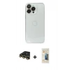 MARSİLYAN™- iPhone 14 Pro Max Kılıf Ufuk Minimal Özel Seri - Siyah 6D Mat Seramik Hayalet Nano Ekran Koruyucu + Raze Metal Kamera Lens - GD