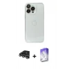 MARSİLYAN™- iPhone 14 Pro Max Kılıf Ufuk Minimal Özel Seri - Siyah Bilvis 5in1 3D Magic Cam Ekran Koruyucu + Raze Metal Kamera Lens - GS