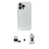 MARSİLYAN™- iPhone 14 Pro Max Kılıf Ufuk Minimal Özel Seri - Siyah Bilvis Hayalet Cam Ekran Koruyucu + Bilvis Titan Kamera Lens - GD