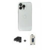 MARSİLYAN™- iPhone 14 Pro Max Kılıf Ufuk Minimal Özel Seri - Siyah Bilvis Hayalet Cam Ekran Koruyucu + Raze Metal Kamera Lens - GS